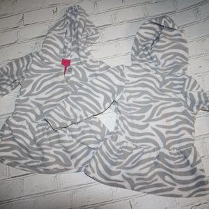 🦓 Zebra Print Sweater Set – 18M